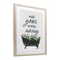 Stupell Industries Wash Worries Away Herbs Framed Print Under Glass, design by Lettered and Lined